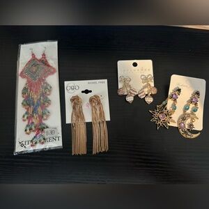 Set of 4 NWT Earrings